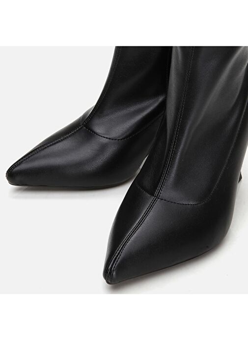 Siyah Kadın Topuklu Bot - Görsel 4