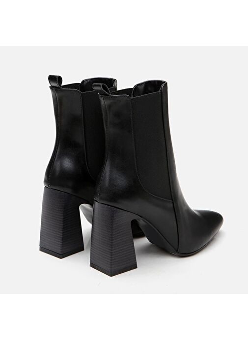 Siyah Kadın Topuklu Bot - Görsel 6