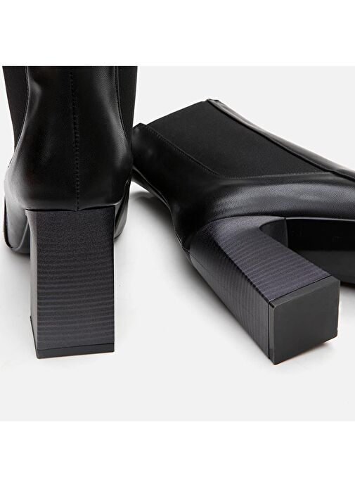 Siyah Kadın Topuklu Bot - Görsel 9