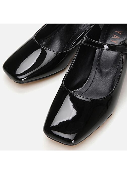 Yaya by Hotiç Siyah Kadın Rugan Topuklu Ayakkabı 01AYY299070A100 - Görsel 5