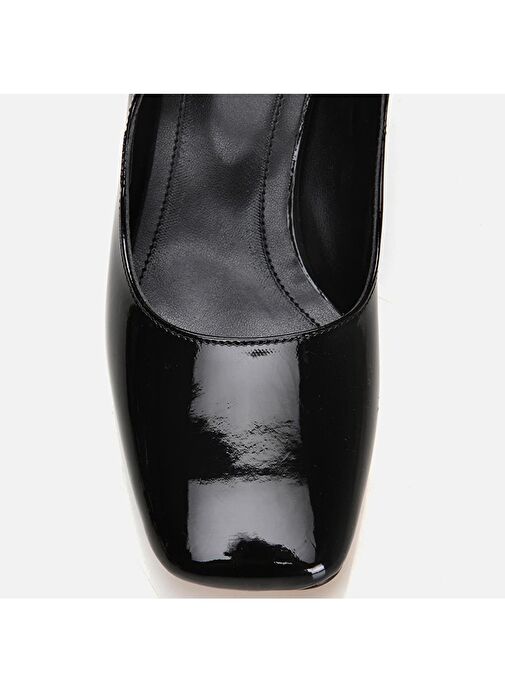 Yaya by Hotiç Siyah Kadın Rugan Topuklu Ayakkabı 01AYY299070A100 - Görsel 7