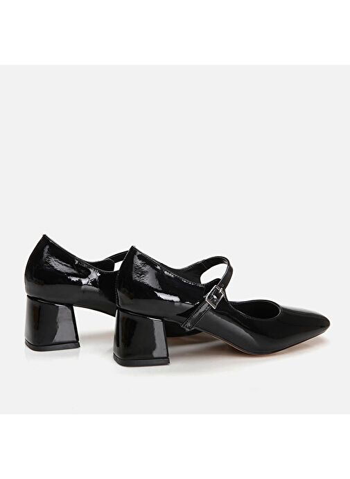 Yaya by Hotiç Siyah Kadın Rugan Topuklu Ayakkabı 01AYY299070A100 - Görsel 8