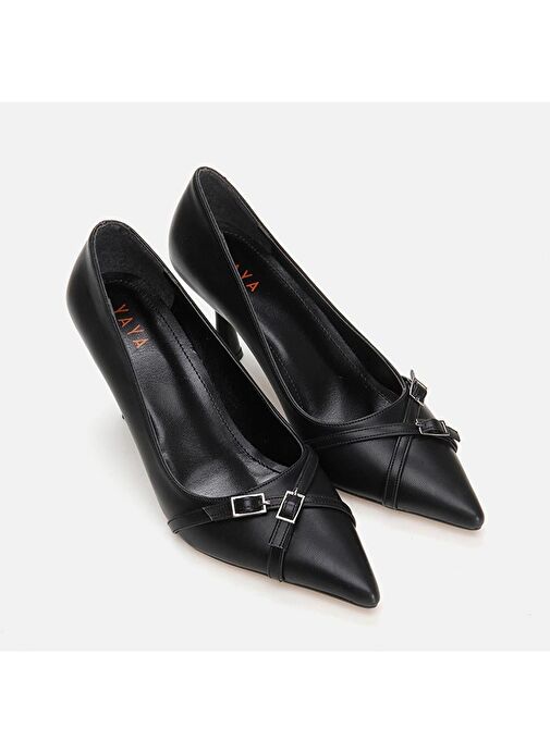 Yaya by Hotiç Siyah Kadın Topuklu Ayakkabı 01AYY299090A100 - Görsel 3