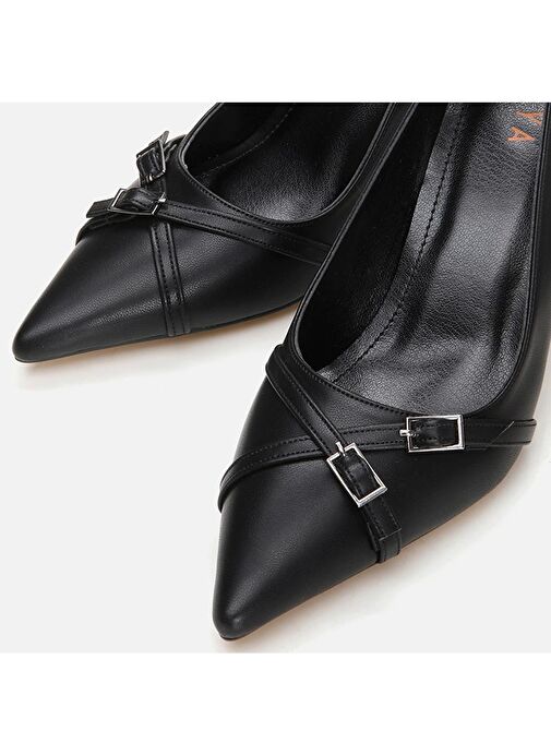 Yaya by Hotiç Siyah Kadın Topuklu Ayakkabı 01AYY299090A100 - Görsel 4