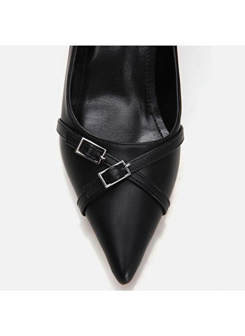 Yaya by Hotiç Siyah Kadın Topuklu Ayakkabı 01AYY299090A100 - Görsel 5