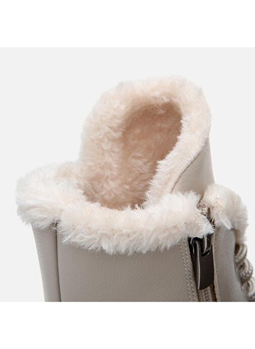 Bej Kadın Düz Bot - Görsel 4