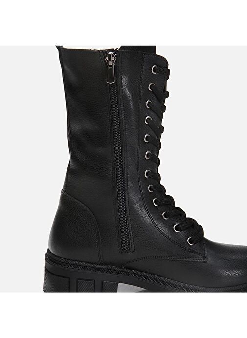 Siyah Kadın Düz Bot - Görsel 4