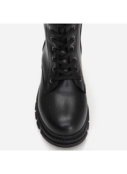 Siyah Kadın Düz Bot - Görsel 5