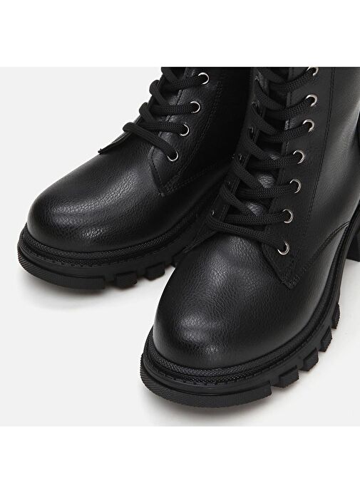 Siyah Kadın Düz Bot - Görsel 8