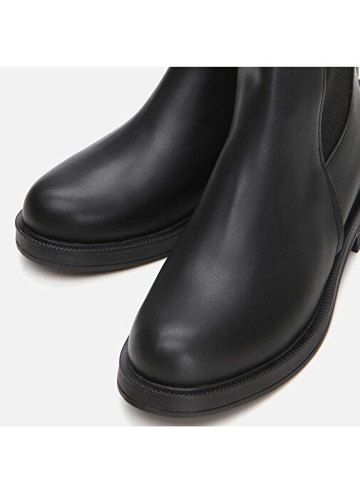 Siyah Kadın Düz Bot - Görsel 5