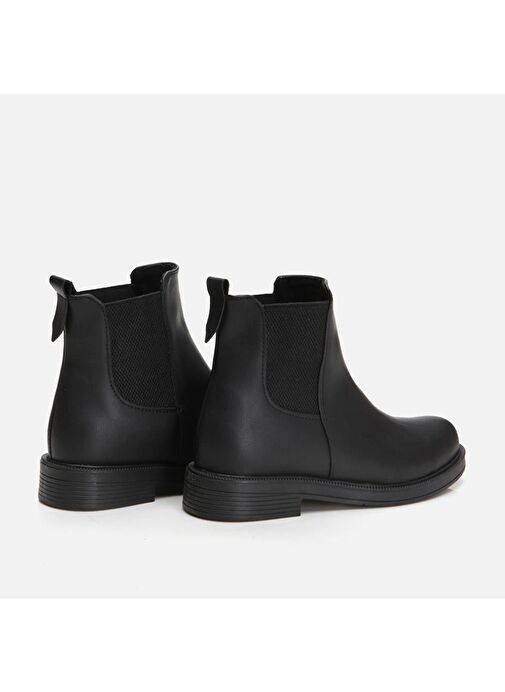 Siyah Kadın Düz Bot - Görsel 6