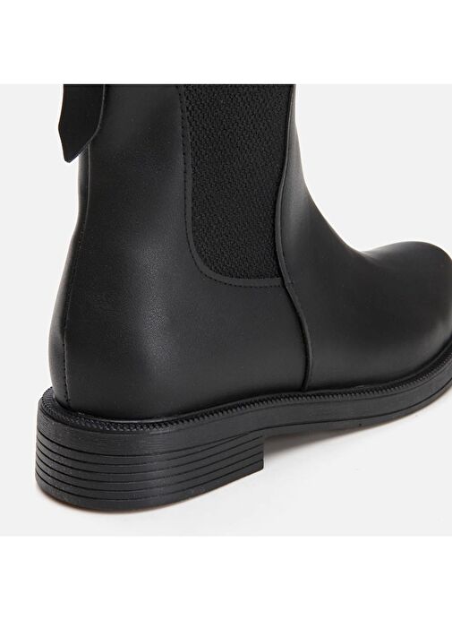 Siyah Kadın Düz Bot - Görsel 7