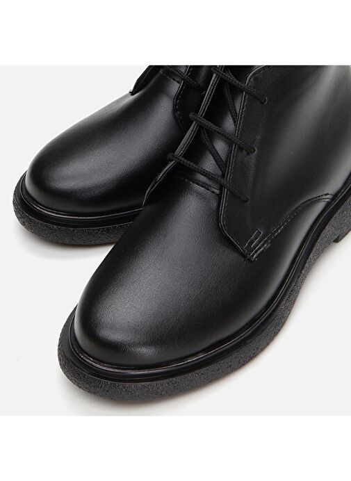 Siyah Kadın Düz Bot - Görsel 6