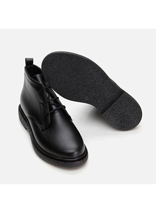 Siyah Kadın Düz Bot - Görsel 7