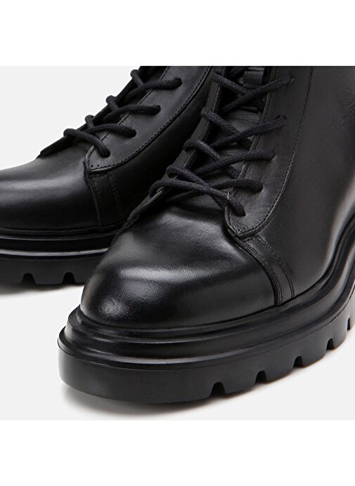 Hakiki Deri Siyah Erkek Günlük Bot - Görsel 4