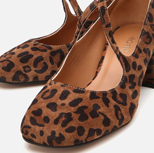 Hotiç Taba Kadın Süet Topuklu Ayakkabı 01AYH301430A379 - Görsel 4