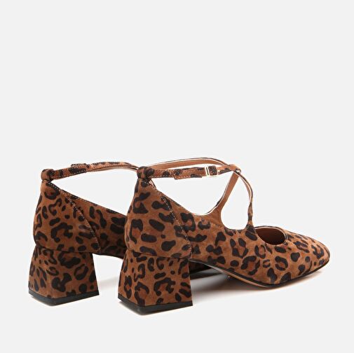 Hotiç Taba Kadın Süet Topuklu Ayakkabı 01AYH301430A379 - Görsel 5