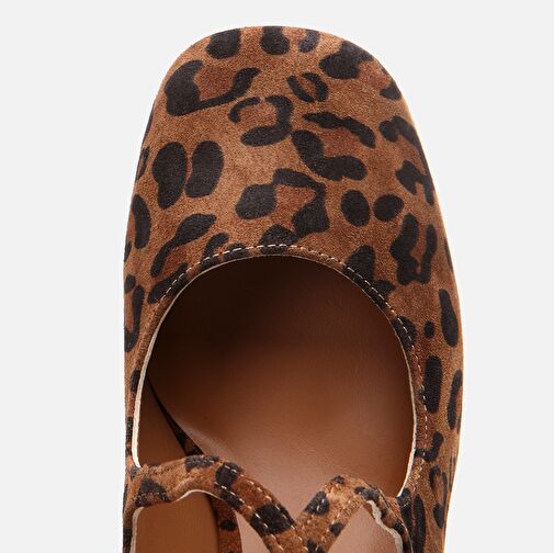 Hotiç Taba Kadın Süet Topuklu Ayakkabı 01AYH301430A379 - Görsel 7