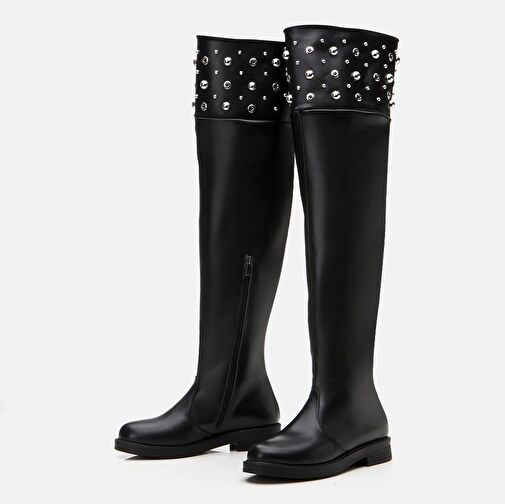 Siyah Kadın Çizme - Görsel 5