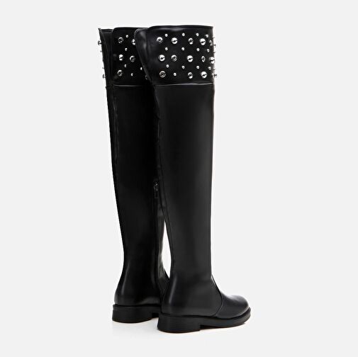 Siyah Kadın Çizme - Görsel 6