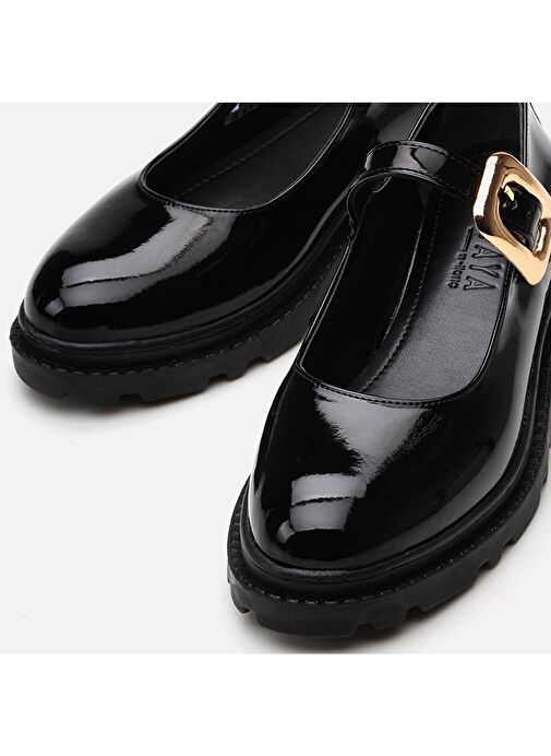 Yaya by Hotiç Siyah Kadın Düz Ayakkabı 01AYY301490A100 - Görsel 6