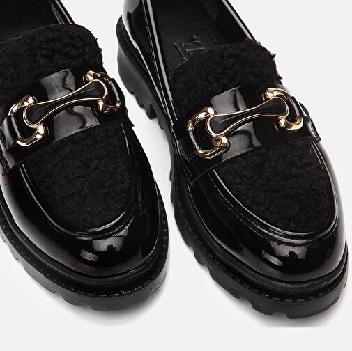 Yaya by Hotiç Siyah Kadın Loafer 01AYY303480A100 - Görsel 7
