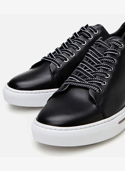 Erkek Deri Siyah Günlük Ayakkabı - Görsel 4