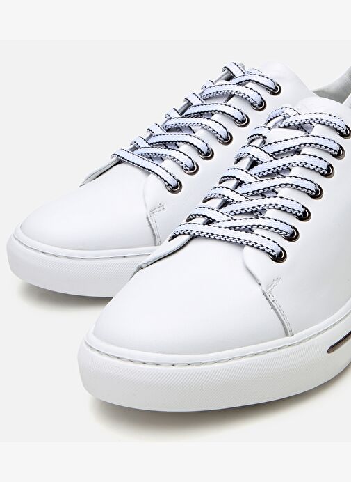 Erkek Deri Beyaz Günlük Ayakkabı - Görsel 4