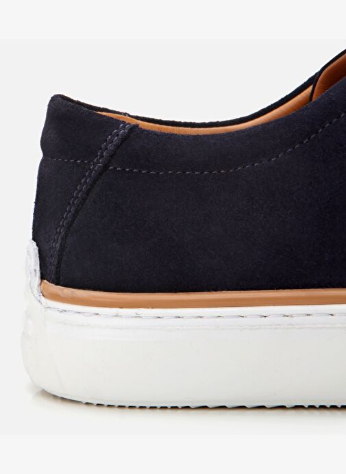 Erkek Süet Deri Lacivert Hafif Tabanlı Günlük Ayakkabı - Görsel 5