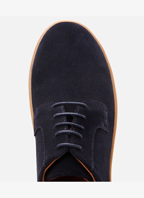 Erkek Süet Deri Lacivert Hafif Tabanlı Günlük Ayakkabı - Görsel 6