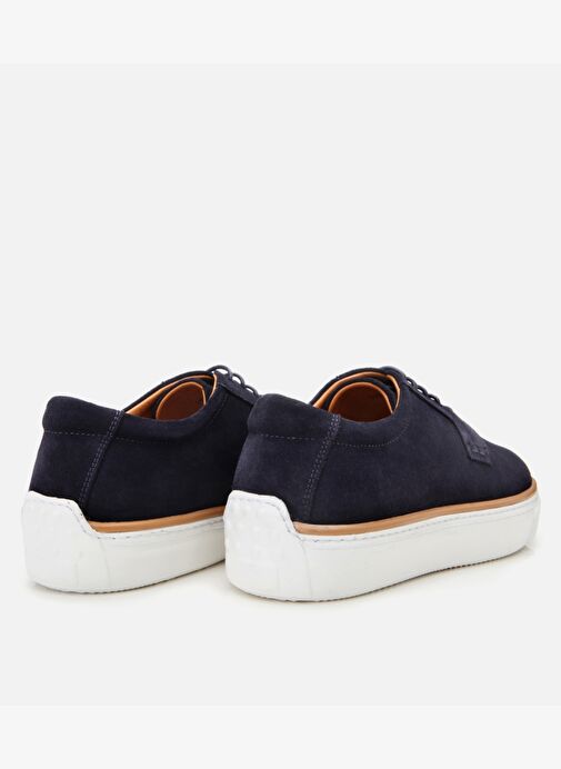 Erkek Süet Deri Lacivert Hafif Tabanlı Günlük Ayakkabı - Görsel 7