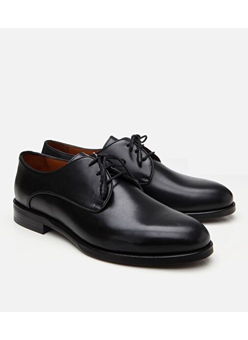 Erkek Deri Siyah Klasik Ayakkabı - Görsel 3