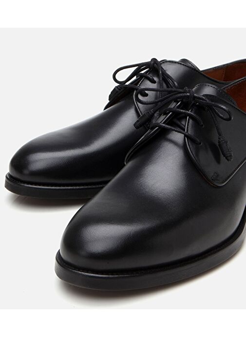 Erkek Deri Siyah Klasik Ayakkabı - Görsel 4