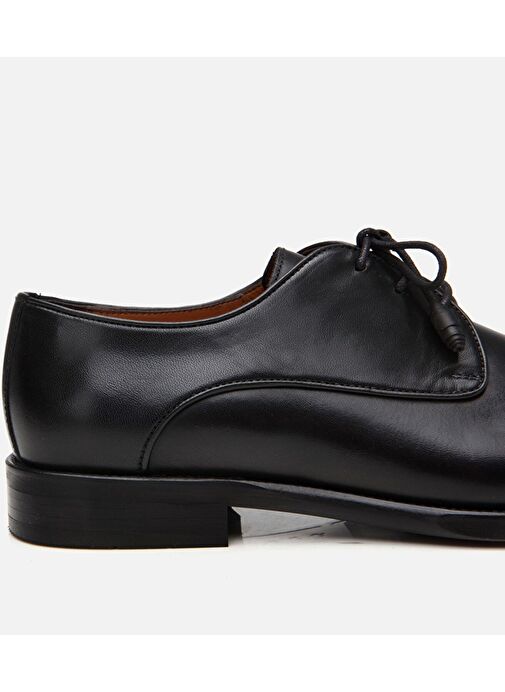 Erkek Deri Siyah Klasik Ayakkabı - Görsel 6