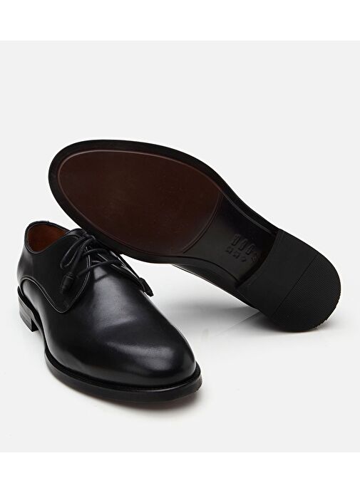 Erkek Deri Siyah Klasik Ayakkabı - Görsel 8