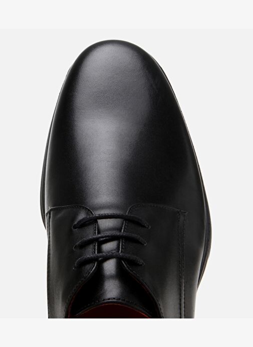Erkek Deri Siyah Ultra Hafif Tabanlı Klasik Ayakkabı - Görsel 5
