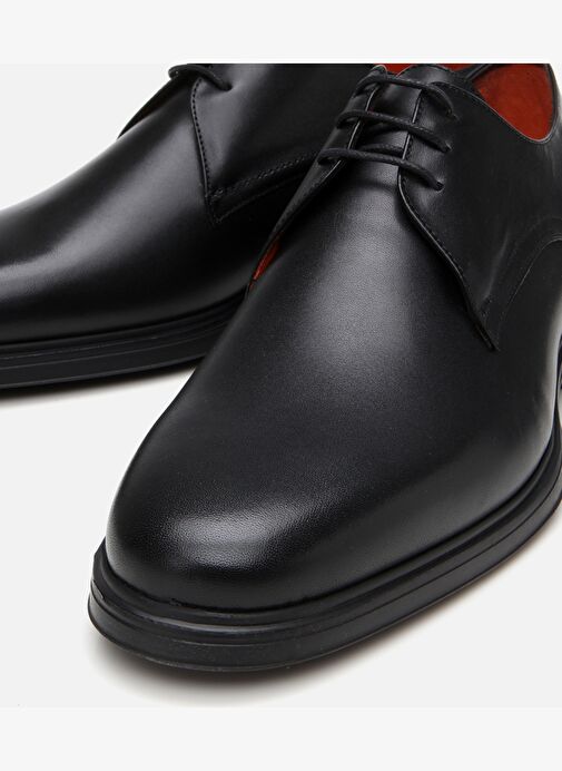 Erkek Deri Siyah Ultra Hafif Tabanlı Klasik Ayakkabı - Görsel 4
