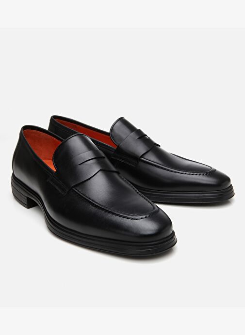 Erkek Deri Siyah Ultra Hafif Tabanlı Klasik Ayakkabı - Görsel 3