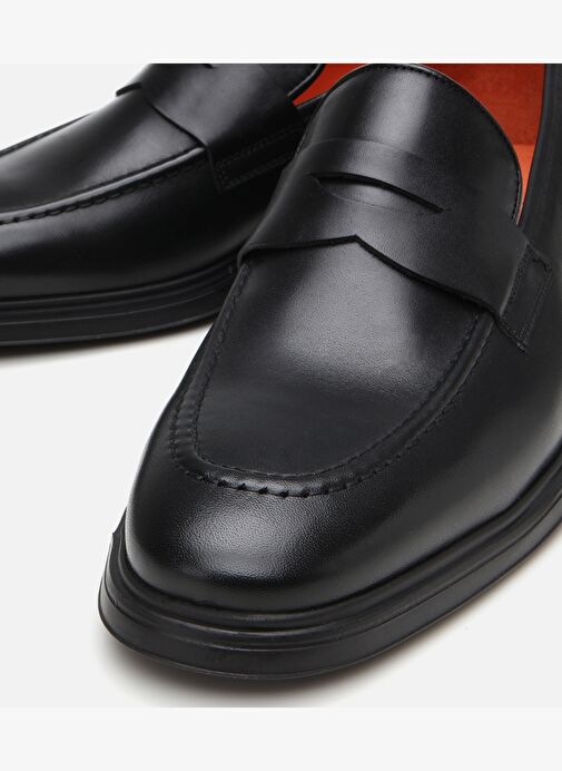 Erkek Deri Siyah Ultra Hafif Tabanlı Klasik Ayakkabı - Görsel 4