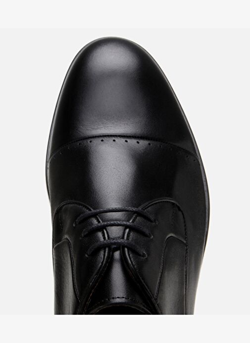 Erkek Deri Siyah Klasik Ayakkabı - Görsel 5