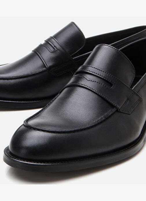 Erkek Deri Siyah Klasik Ayakkabı - Görsel 4