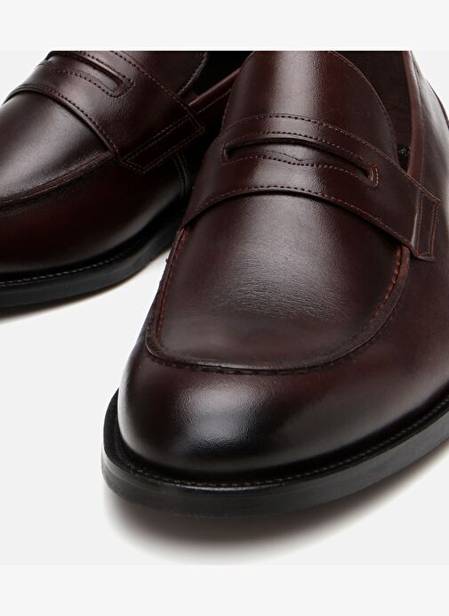 Erkek Deri Kahverengi Klasik Ayakkabı - Görsel 4