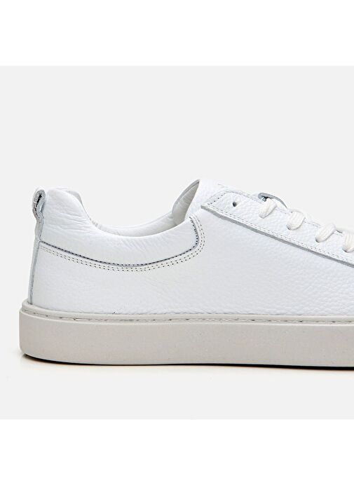 Erkek Deri Beyaz Günlük Ayakkabı - Görsel 4