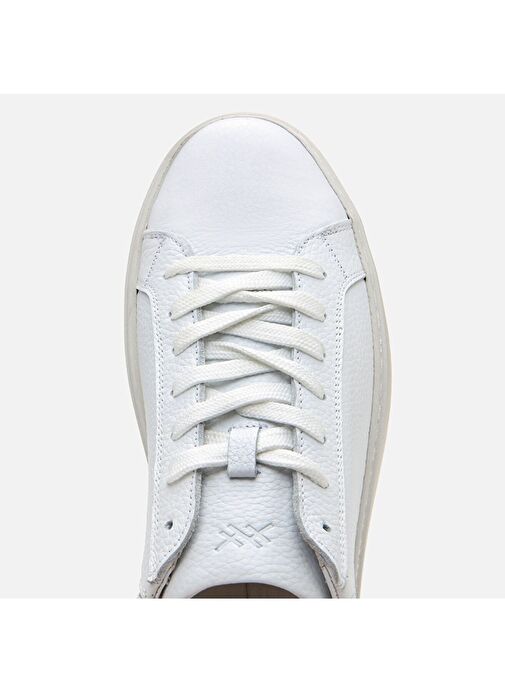 Erkek Deri Beyaz Günlük Ayakkabı - Görsel 6