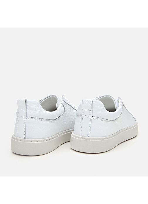 Erkek Deri Beyaz Günlük Ayakkabı - Görsel 7