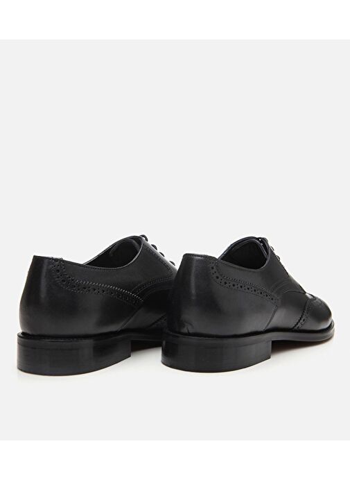 Erkek Deri Siyah Hafif Tabanlı Klasik Ayakkabı - Görsel 7