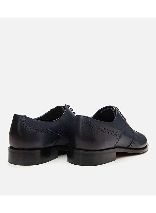 Erkek Deri Lacivert Hafif Tabanlı Klasik Ayakkabı - Görsel 7