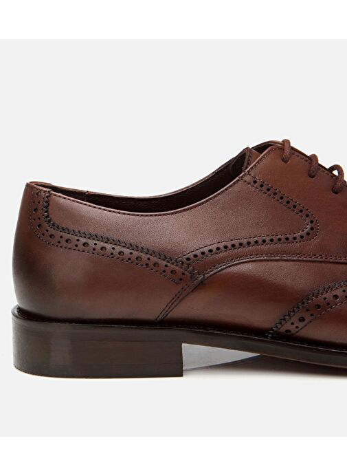 Erkek Deri Kahverengi Hafif Tabanlı Klasik Ayakkabı - Görsel 5