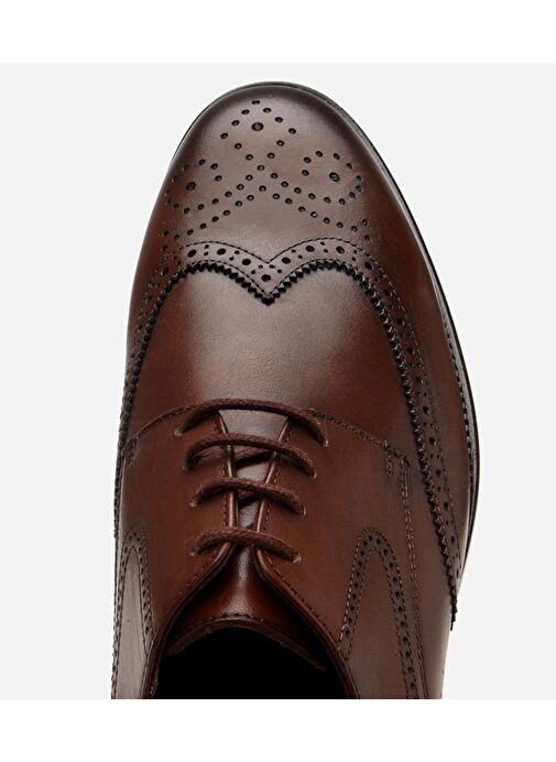 Erkek Deri Kahverengi Hafif Tabanlı Klasik Ayakkabı - Görsel 6