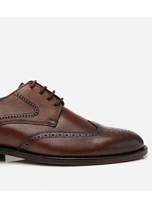 Erkek Deri Kahverengi Hafif Tabanlı Klasik Ayakkabı - Görsel 7